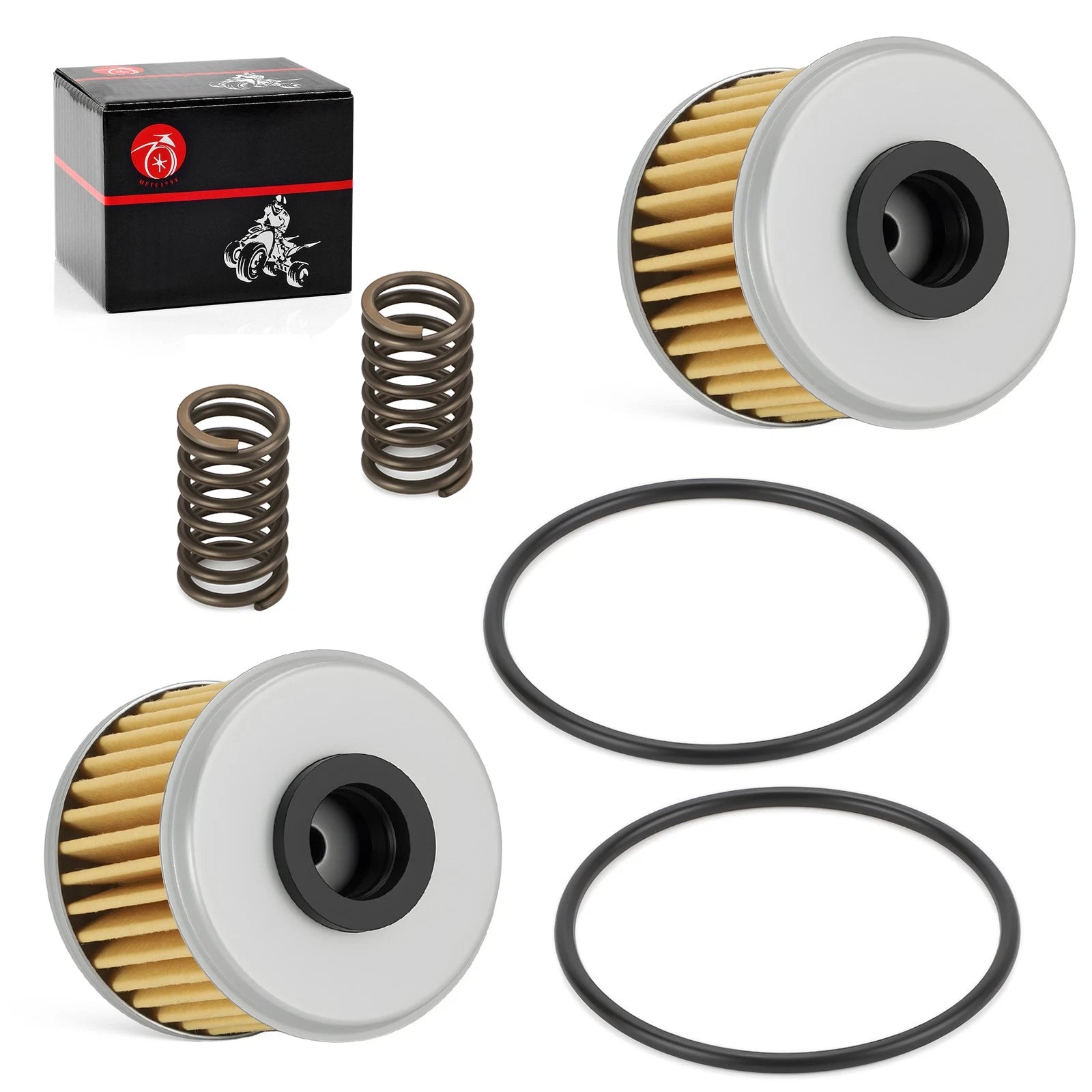 2 Pack Oil Filter O-Ring Spring for Honda TRX450R/TRX450ER (2004–2009)