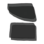 4X Magnetic Car Window Sun Shade for Universal Fit (UV Protection)