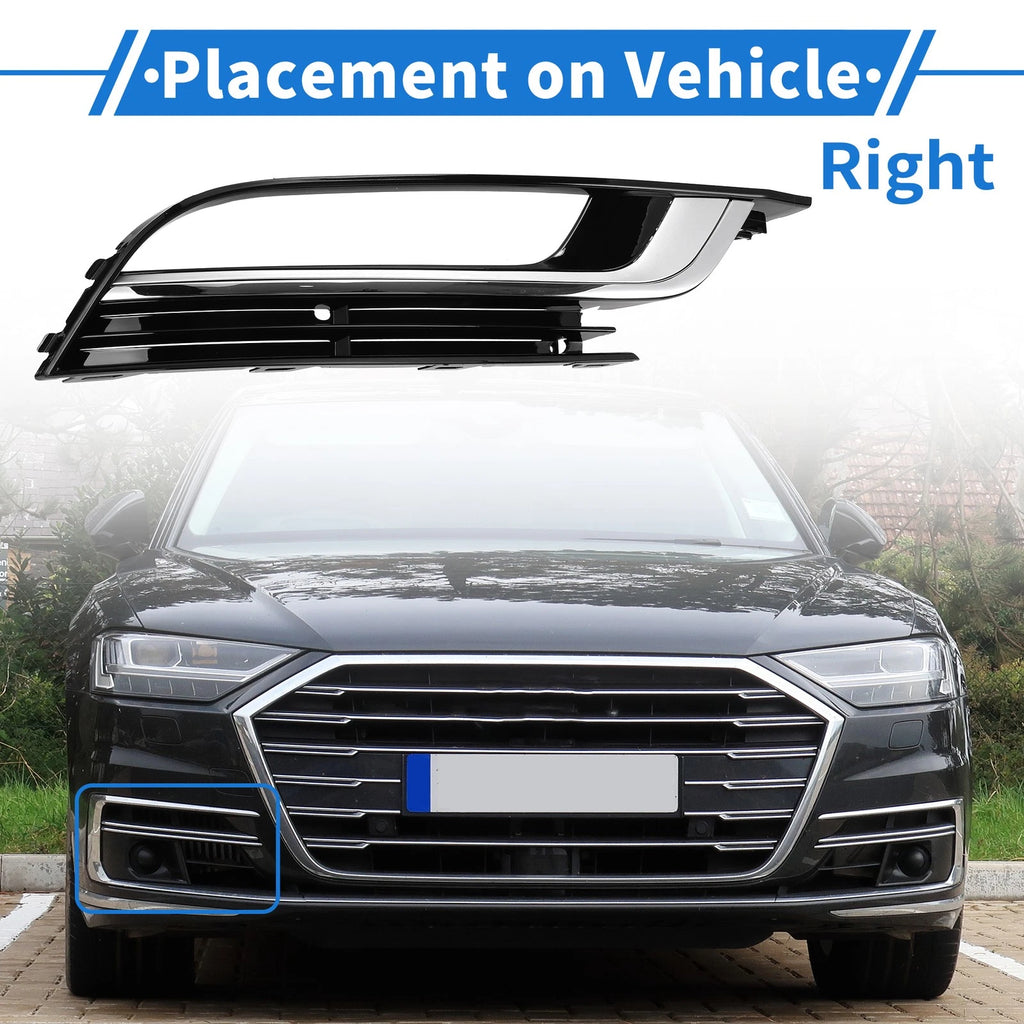 1 Pc Fog Light Grill for Volkswagen CC (2013–2016) Black