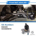 2X Front Lower Ball Joints for Toyota Corolla (1996–2002) K90309/4333009070