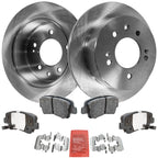 Brake Disc and Pad Kit for Hyundai Elantra (2010) - Ceramic Pads