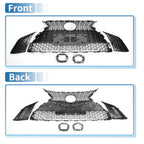 Front Hood Bumper Grille for Lexus ES350 2019-2021 Black Facelift F-Sport