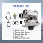 Aluminum Water Pump for Audi A3 A4 A5 Q6 Quattro VW CC TT Tiguan (2008–2016)