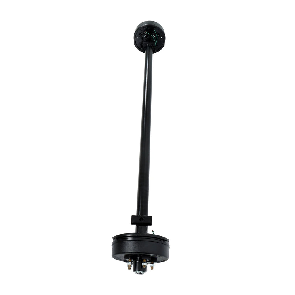 3500lbs Electric Brake Trailer Axle for 5 Lug (73" Hub Face, 58" Spring Center)