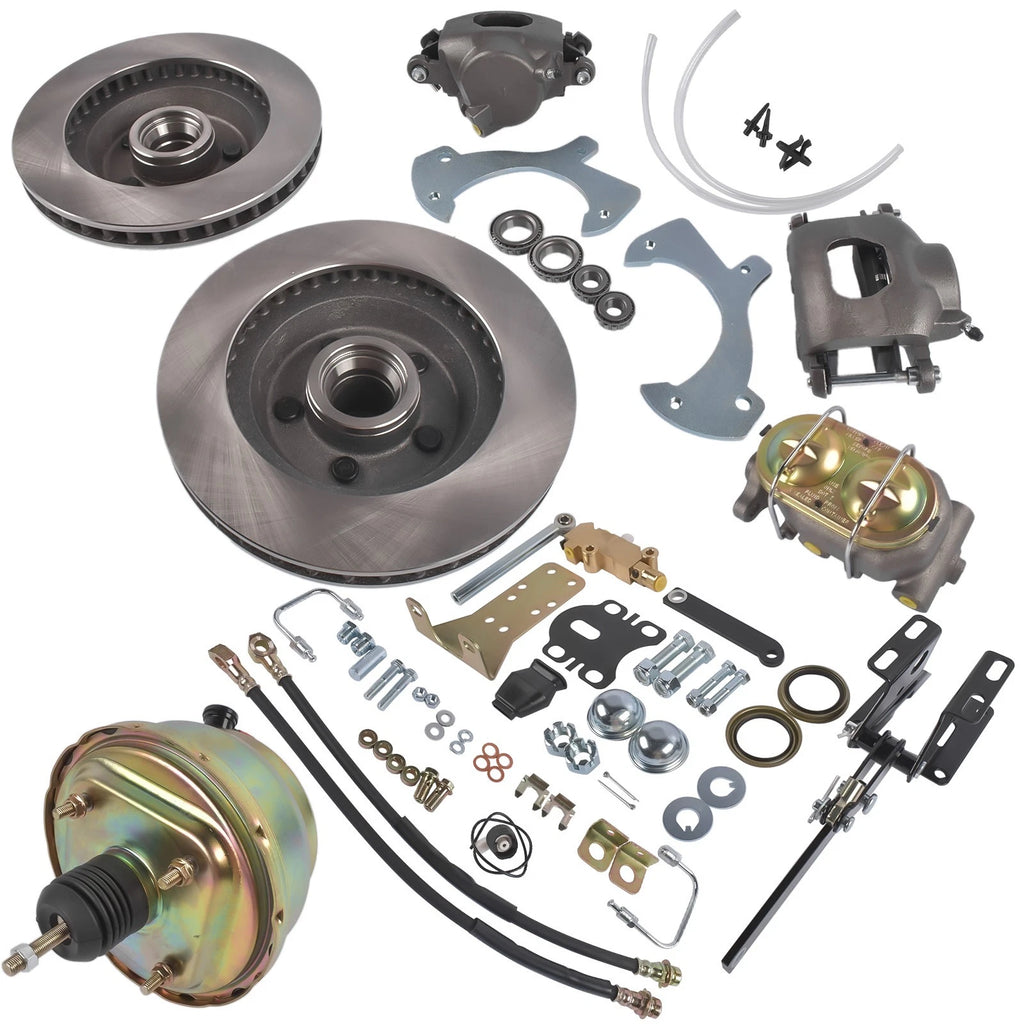 Disc Brake Kit Drilled Slotted Rotor for Ford Galaxie (1957–1972)
