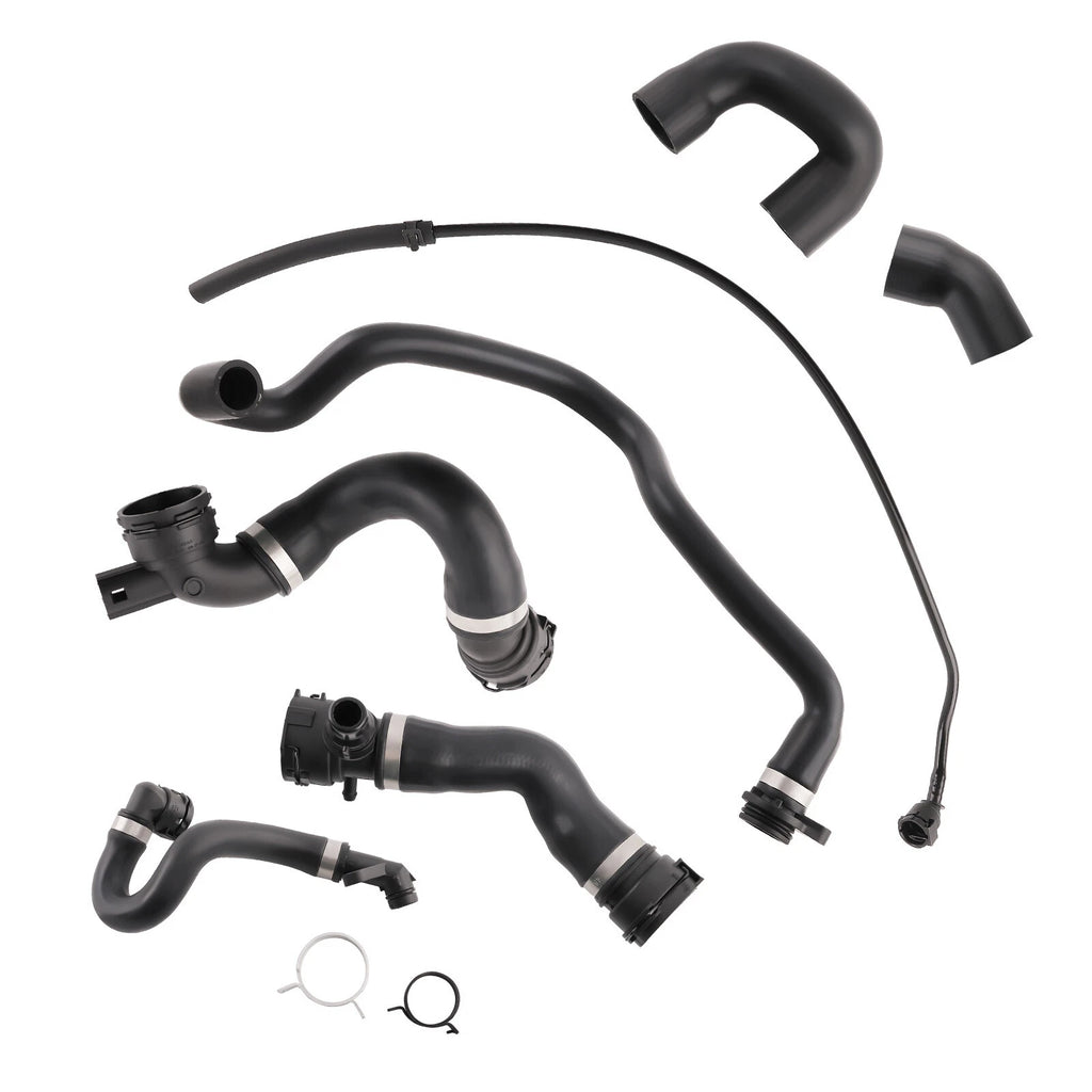 Set of 7 Radiator Coolant Hoses for BMW E90 128i 328i (2007–2011)