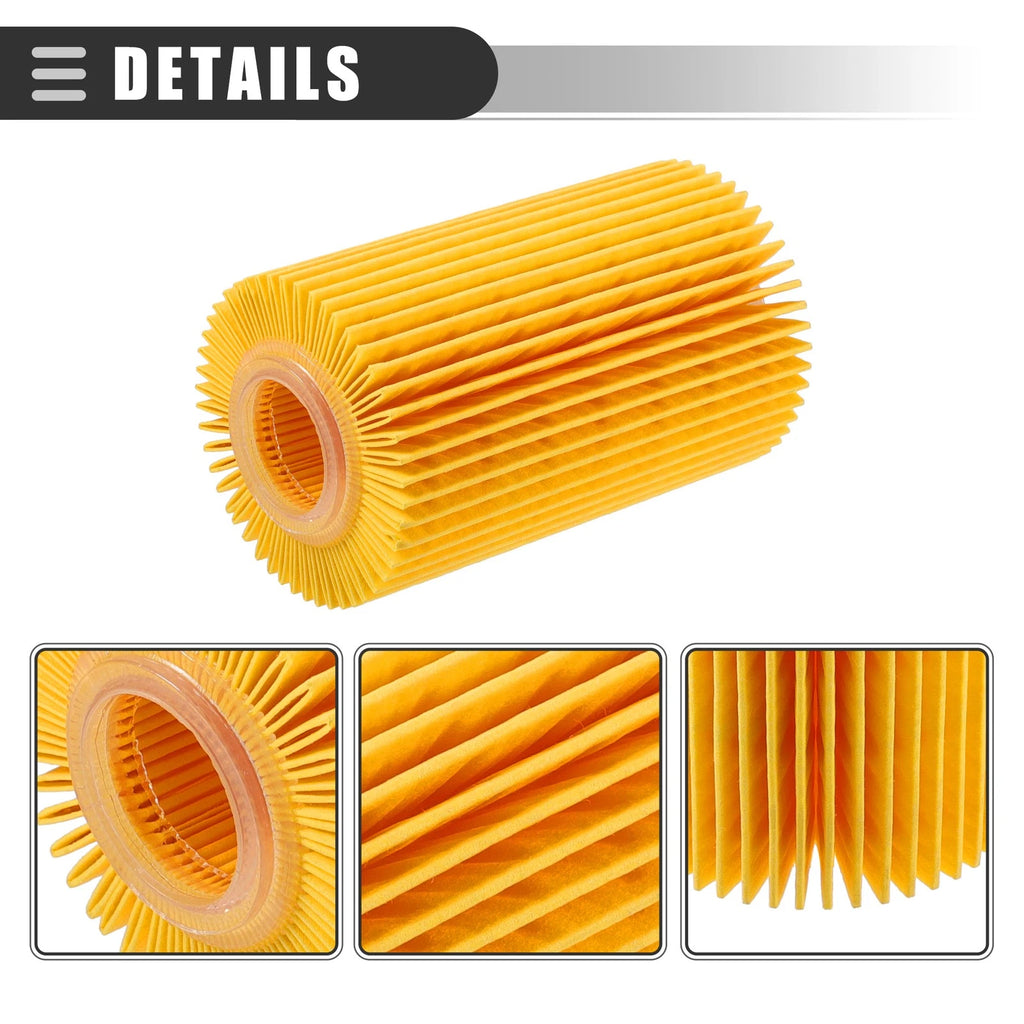 Set of 3 Engine Oil Filters for Toyota Land Cruiser (2008–2021) No. 0415238020