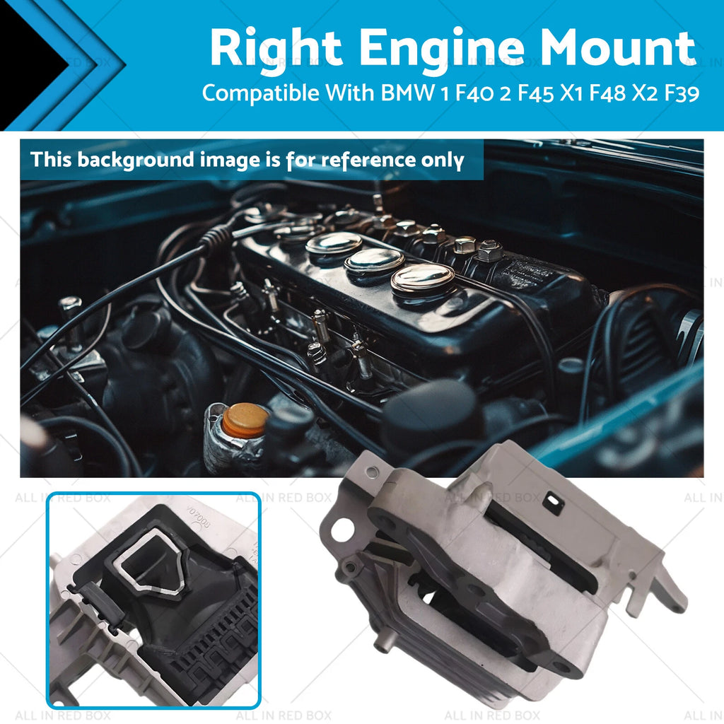 Engine Mount Right for BMW 1 F40 2 F45 F46 X1 F48 X2 F39 MINI F55 F60 (2019–2023)