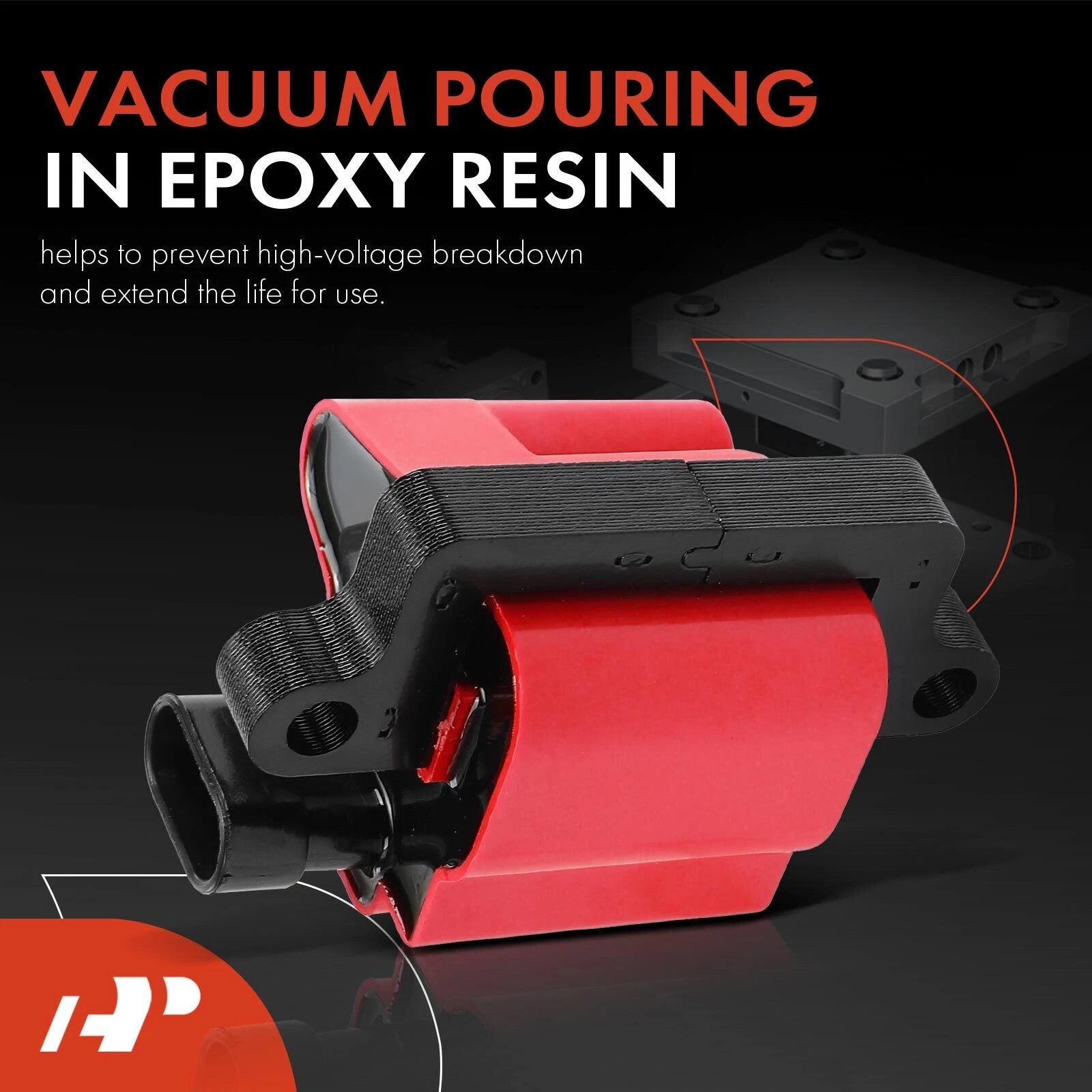 8x Red Ignition Coil for Chevy Silverado 1500/2500 (1999-2006)