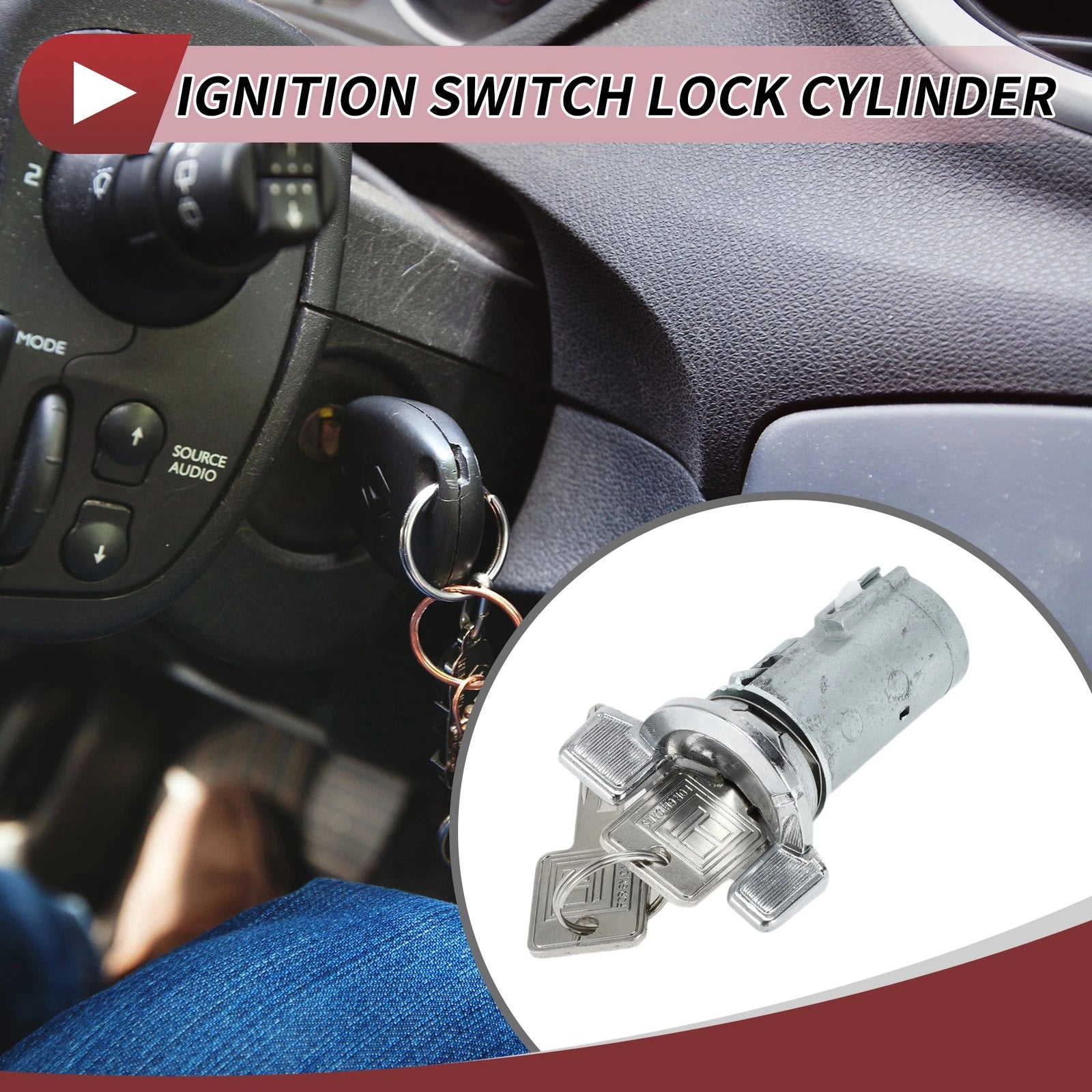 Ignition Lock Cylinder for Chevrolet GMC Buick Pontiac (2000–2005)