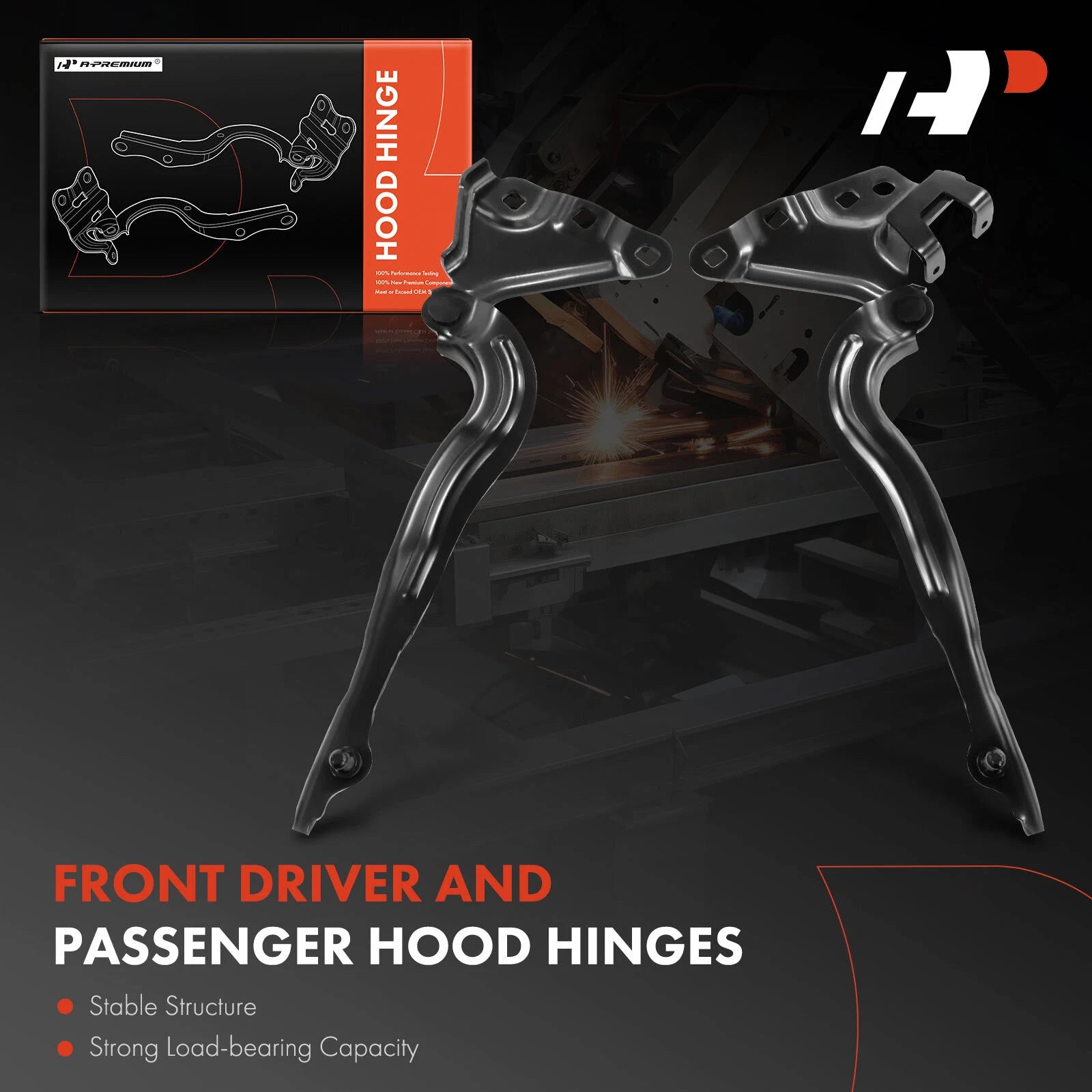2Pcs Hood Hinge for Chevy Silverado 1500 (2019-2023)