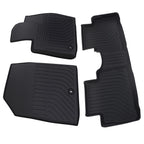 Set of 1 All-Weather Floor Mats for Hyundai Palisade (2020–2024) TPE Rubber Black