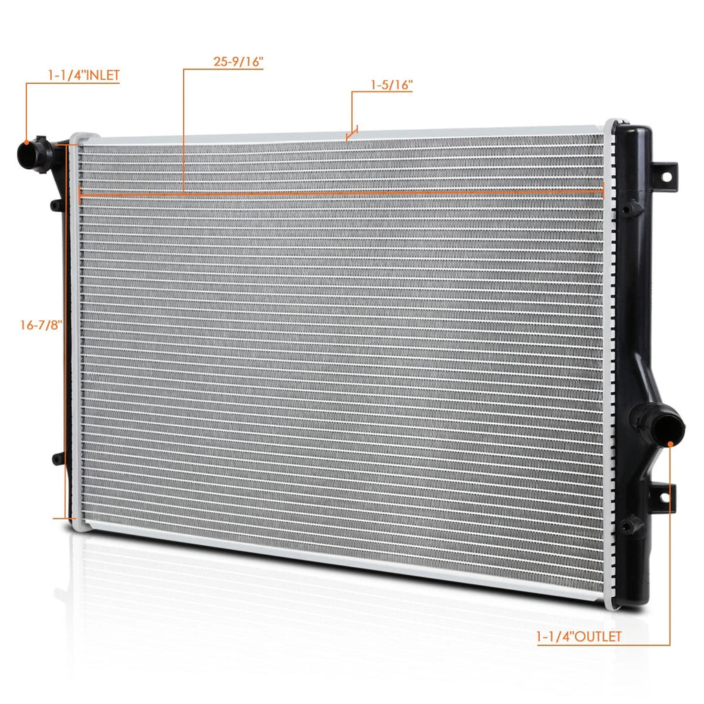 Aluminum Radiator for Audi A3/TT, VW Golf/Gti/Jetta (2004–2015) DPI-2822
