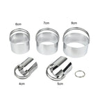 Set of 5 Stainless Steel Cake Rings with Handle for Baking