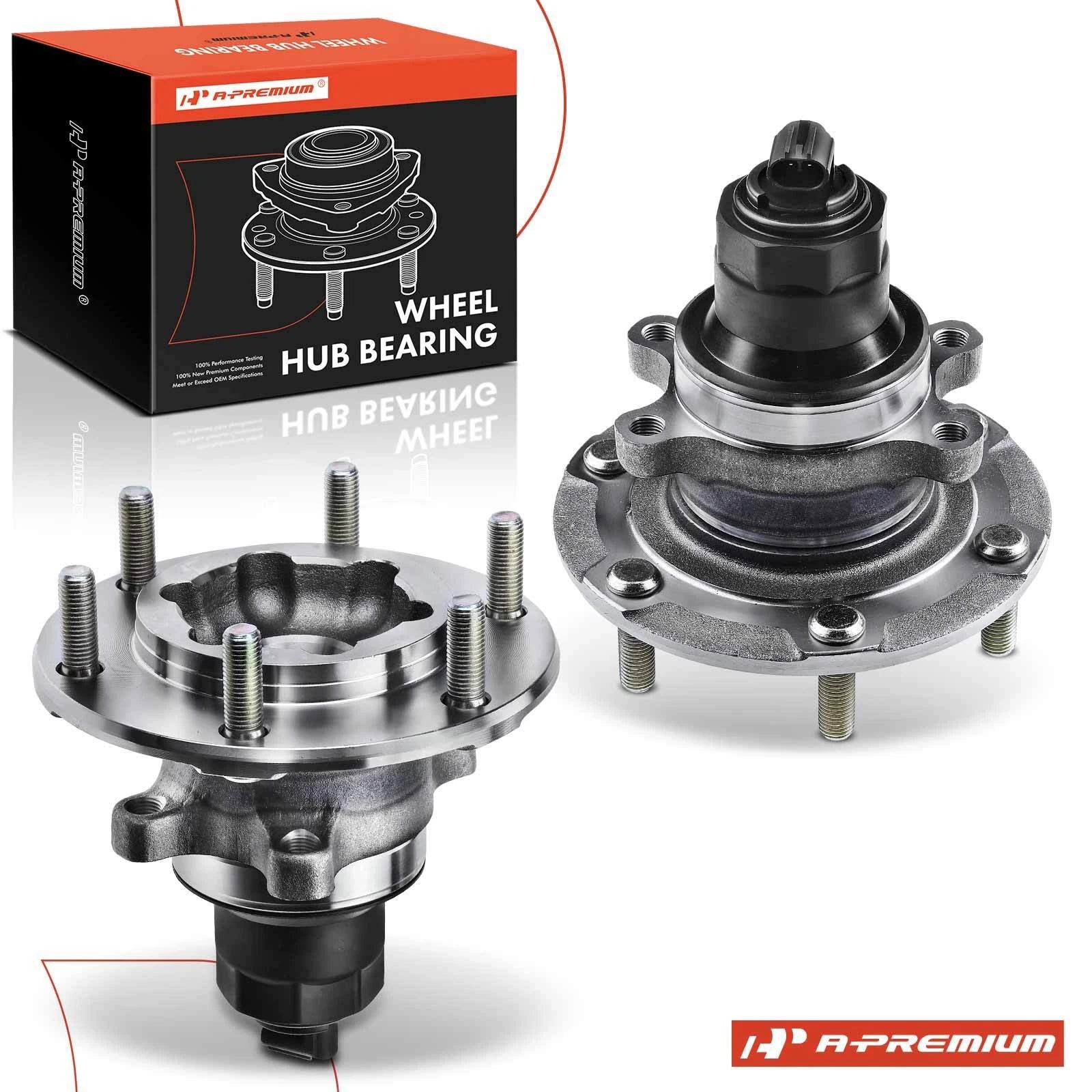 2X Front Wheel Hub & Bearing Assembly with ABS Sensor for Honda Passport (1994–2002)