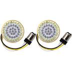 2Pcs Bullet Style 1157 LED Turn Signal Inserts for Harley Davidson