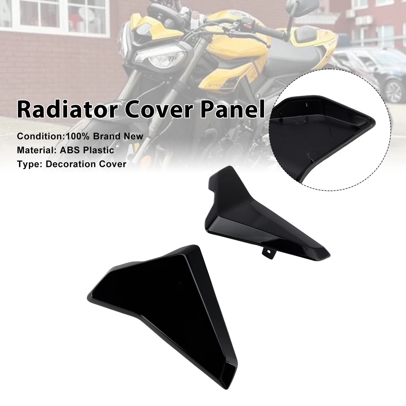 Radiator Side Cover Fairing Panels for Street Triple 765 R/RS (2023–2025) Black