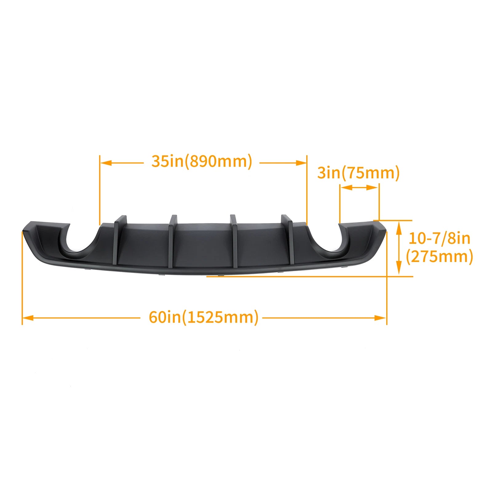 Rear Bumper Lip Diffuser for Dodge Charger SRT V2 (2012–2014)