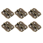 10pcs Antique Bronze Cabinet Hinges for Jewelry Chest Wooden Box (30mm x 25mm)