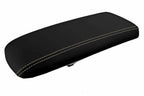 Leather Console Lid Armrest Cover for Ford Explorer (1995–2001) Beige Stitch