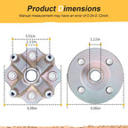 Set of 2 Rear Left & Right Wheel Hubs for Yamaha Grizzly 400 4x4 (2007–2008)