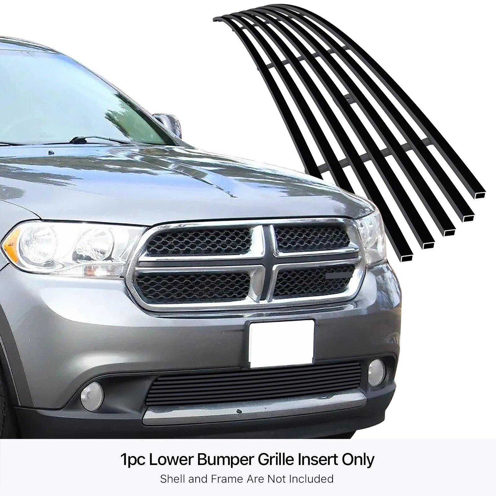 Stainless Black Billet Grille Insert for Dodge Durango (2011-2013)