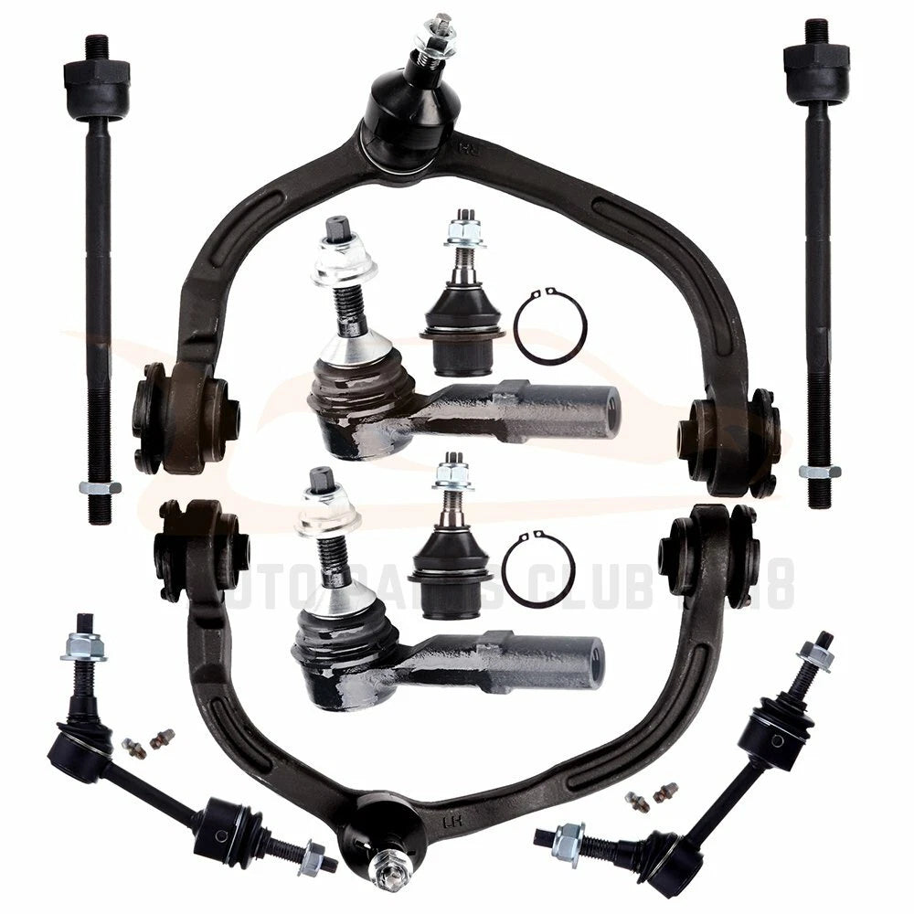Set of 10 Control Arms Ball Joints Tie Rods Sway Bars for Lincoln Navigator (2004–2006)