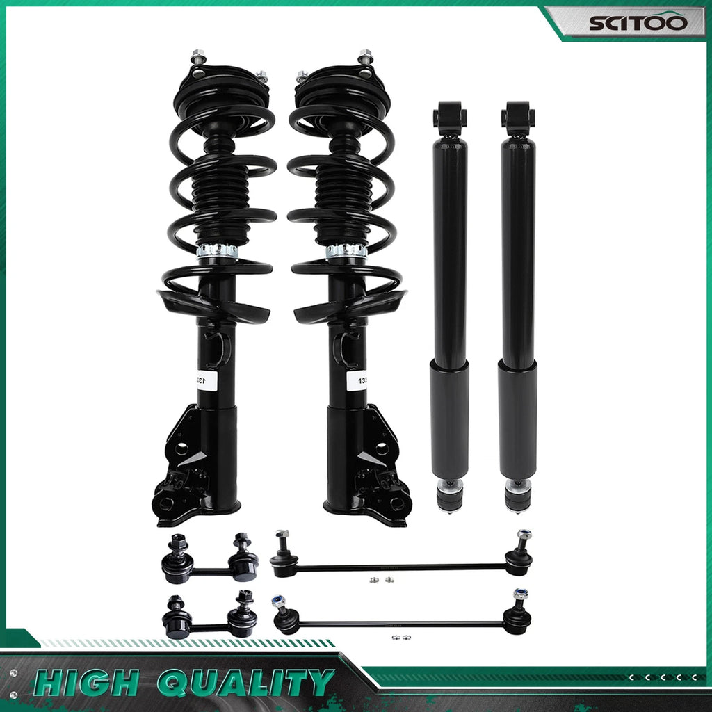 Front Struts w/Coil Spring & Rear Shocks for Honda Civic (2013–2015)