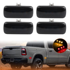 Set of 4 Smoked LED Fender Side Marker Lights for Dodge RAM 2500 3500 (2010–2018)