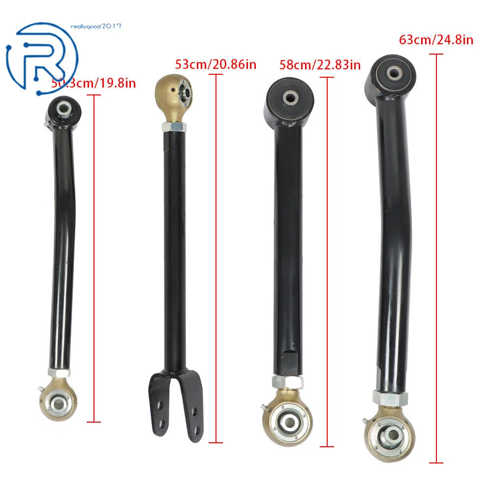 Set of 8 Adjustable Control Arms for Jeep Wrangler JK (2007-2018)