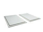 Set of 2 Marine Hatch Access Panels 8in x 12in Poly White