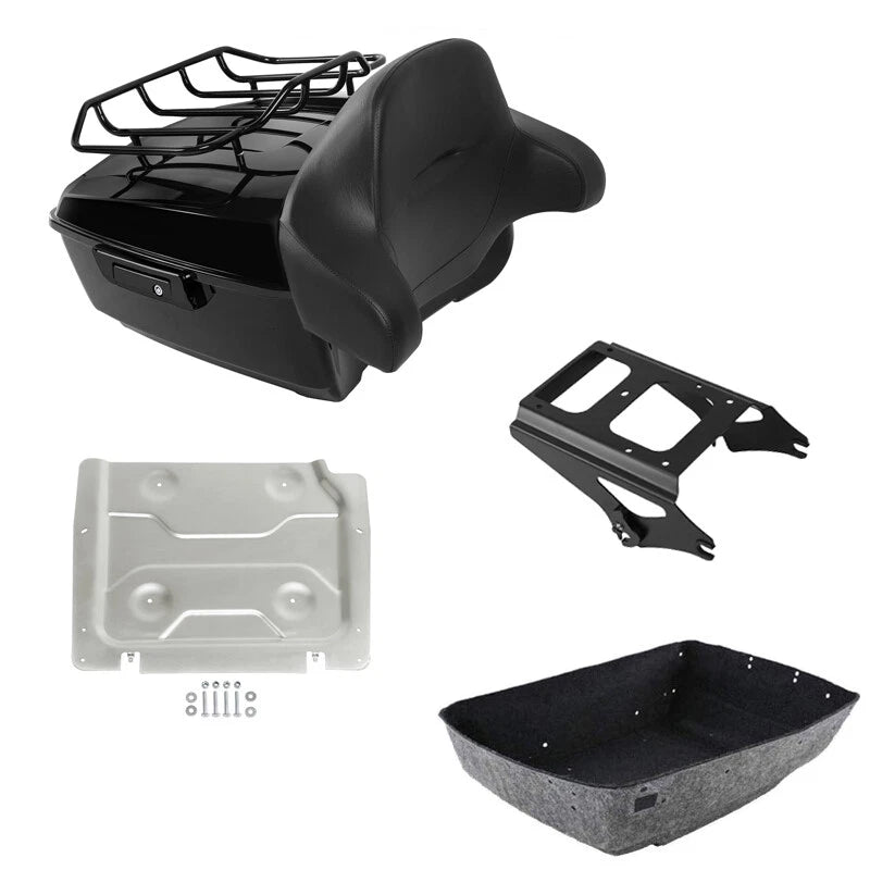 Trunk Backrest Mount Rack Plate for Harley Electra Glide (2009–2013)