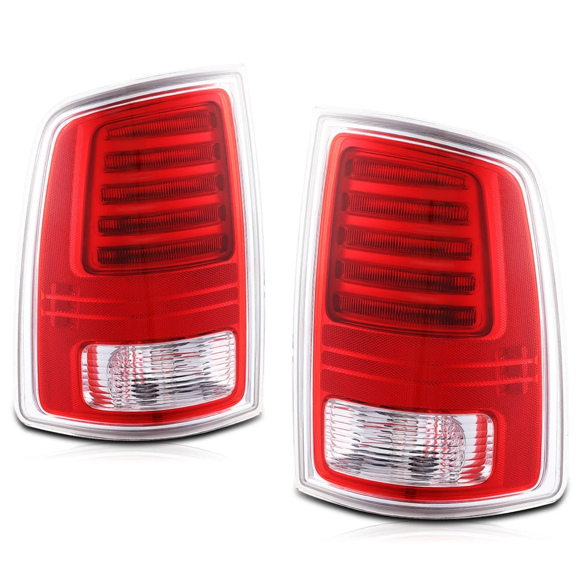 Red Lens LED Turn Signal Tail Brake Lights for Ram 1500-3500 (2013–2022)