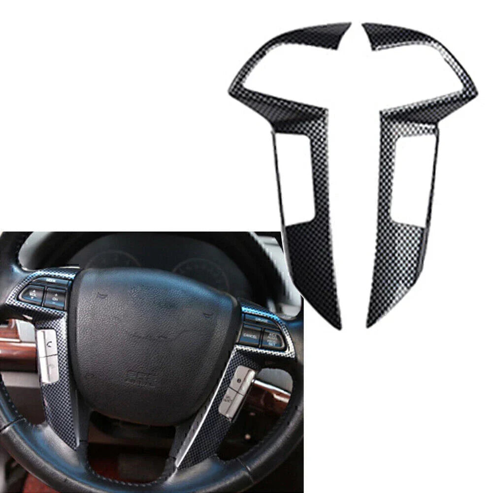 ABS Carbon Fiber Steering Wheel Cover Trim for Honda Accord (2008-2012)