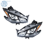 Set of 2 Xenon Headlights for Nissan Maxima (2009–2014) Dark Gray