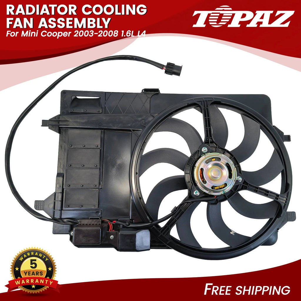 Radiator Cooling Fan Assembly for Mini Cooper (2003–2008)
