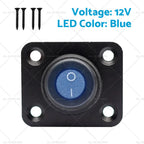 1 Gang Toggle Rocker Switch Panel for Boat Caravan Truck (12V)
