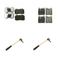 Hella Disc Brake Pad Kit w/ Sensors for Benz C209 CLK500 (2003–2009)