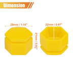 20 Pcs 22mm Wheel Lug Nut Cover for Land Rover Range Rover Sport (2006–2013) Yellow