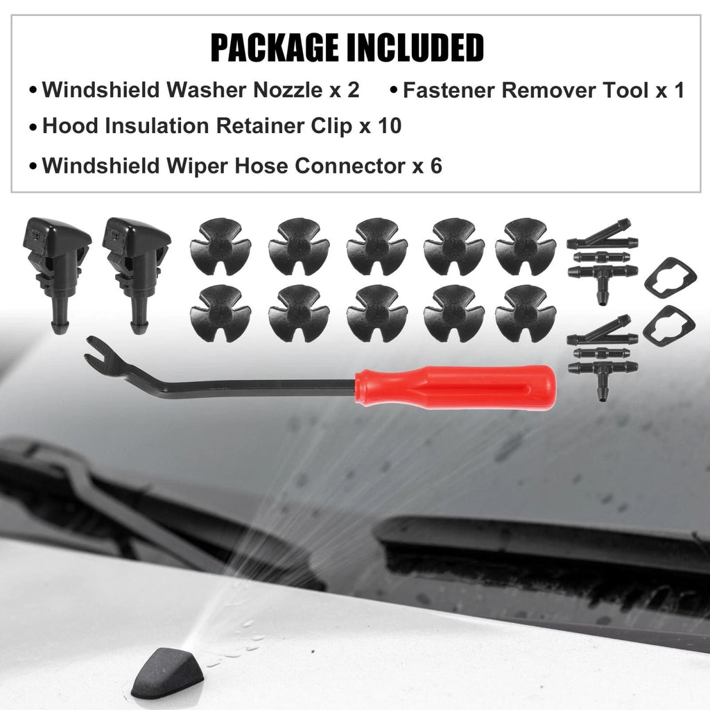 21pcs Front Windshield Washer Nozzle Kit 47185 for Mitsubishi Eclipse (2006–2012)