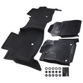 All Weather Floor Mats Set of 2 for Toyota Tundra (2014–2021) TPE Black