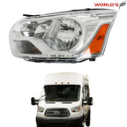 Halogen Headlight for Ford Transit 2015–2021 Left Side Clear Lens