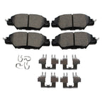 Set of 4 Akebono ProACT Rear Ceramic Brake Pads with Hardware for Mazda CX-5 (2016–2020)