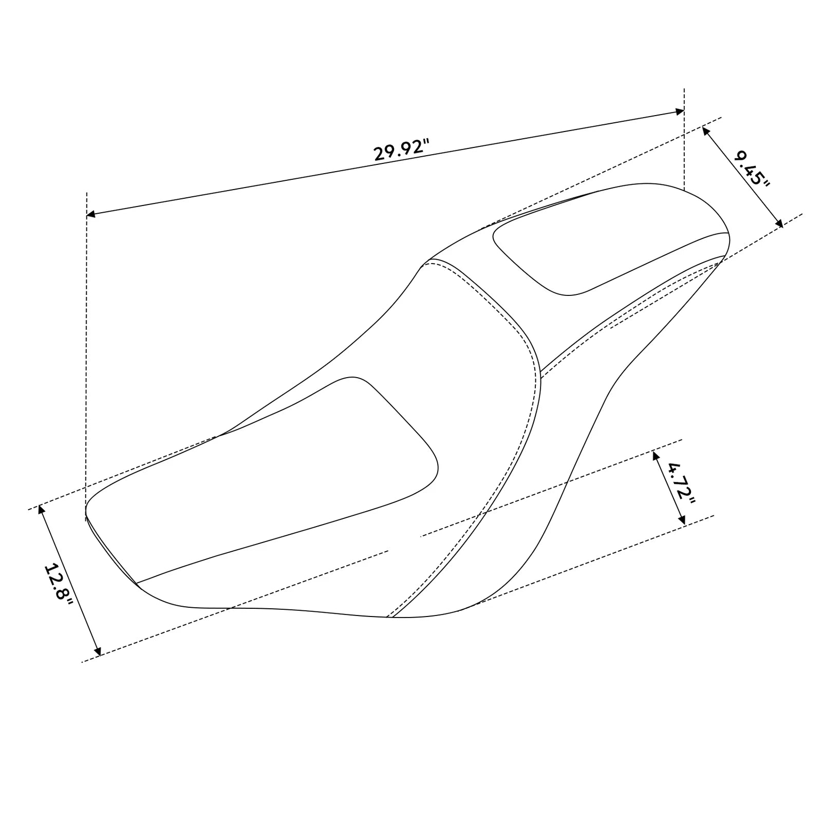 Rider Passenger Seat for Harley Softail Low Rider (2018–2023)