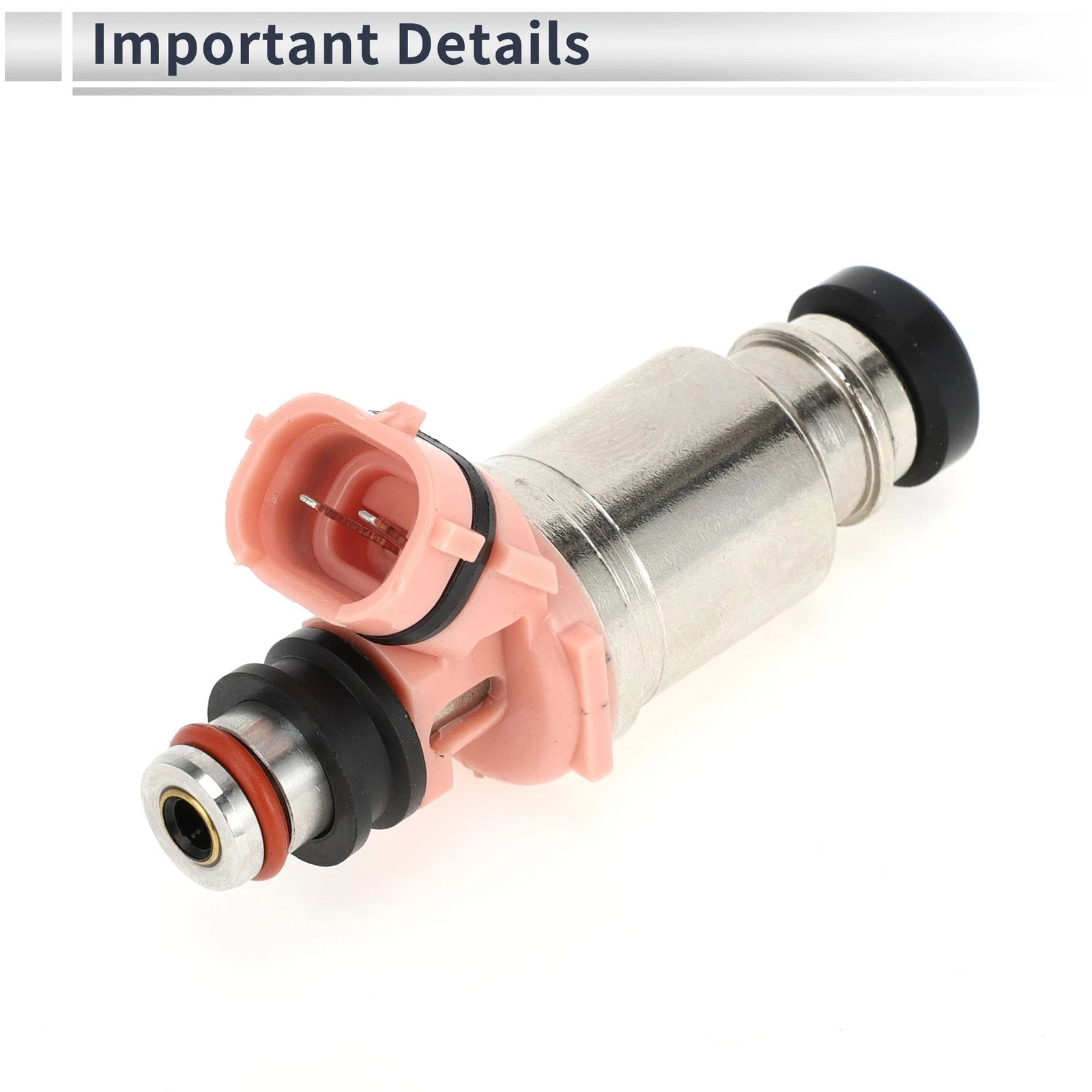 Fuel Injector No. 23209-74080 for Lexus LX450 (1996–1997) 1Pc Pink Silver Tone