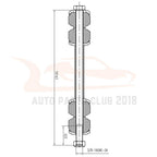 Set of 12 Front Upper Control Arm Tie Rod Ends for Ford F-150 (1997–2003)