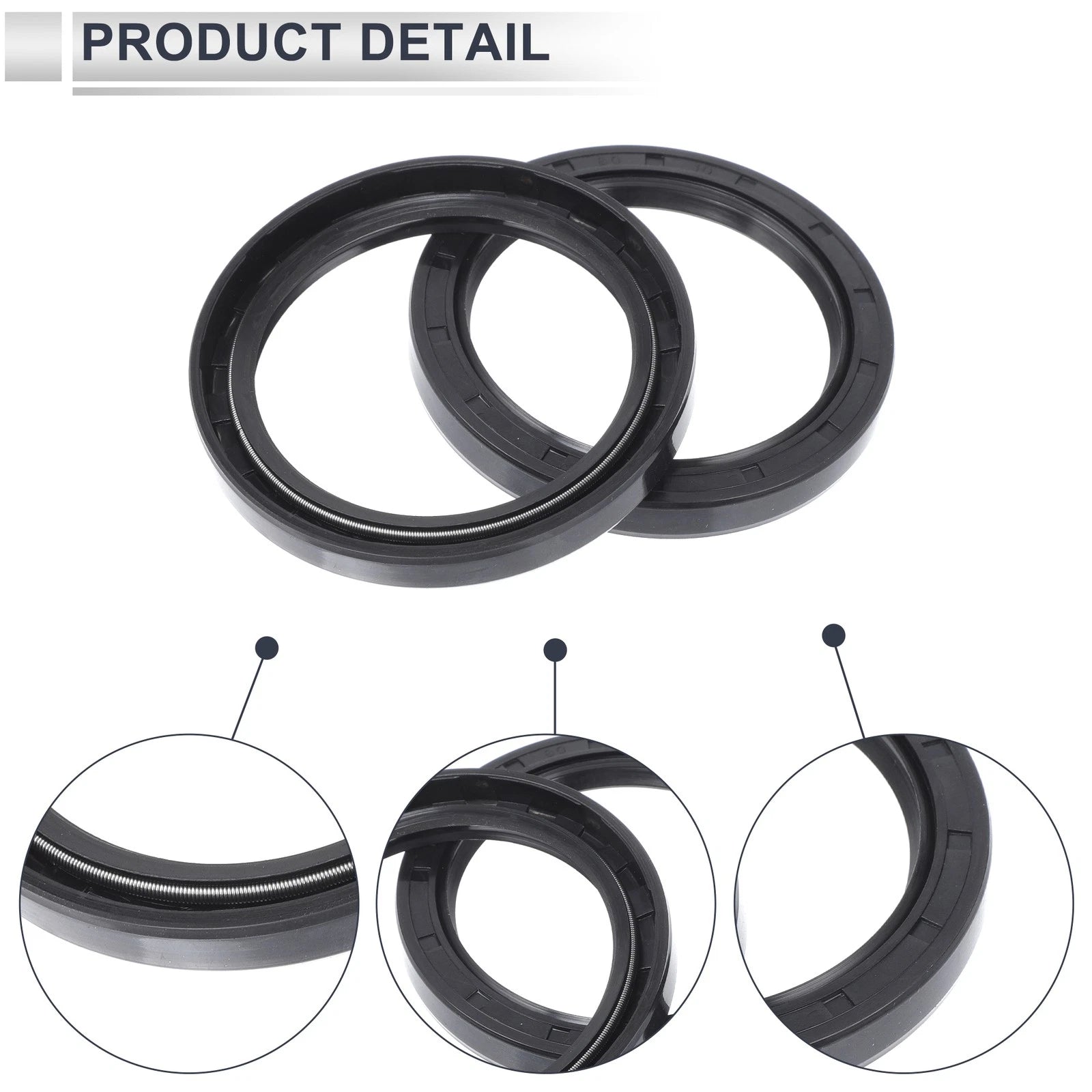 Set of 5 Oil Seal Rotary Shaft Seal NBR Rubber 62x80x10mm