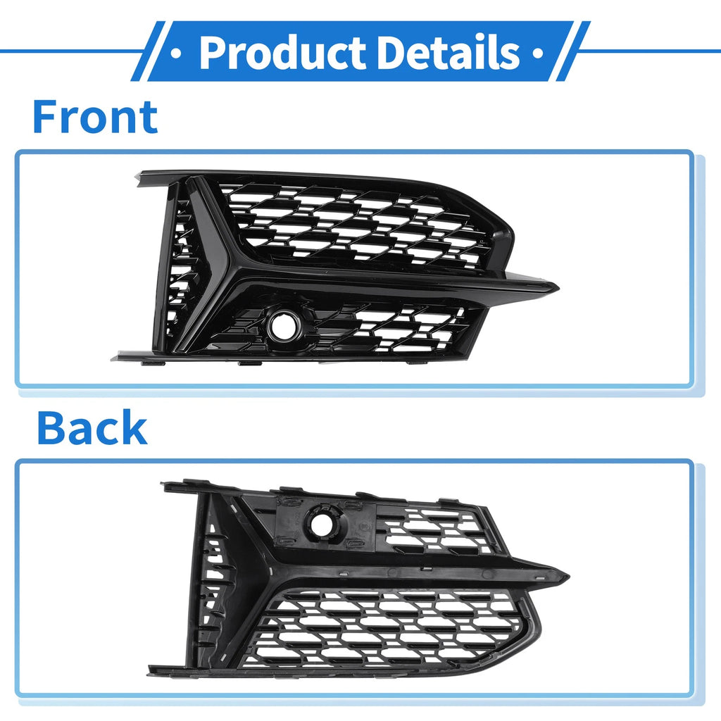 1 Pair Fog Light Grills for Audi A6 (2005–2011) No. 4K0807151A