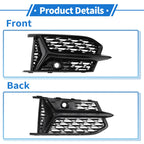 1 Pair Fog Light Grills for Audi A6 (2005–2011) No. 4K0807151A