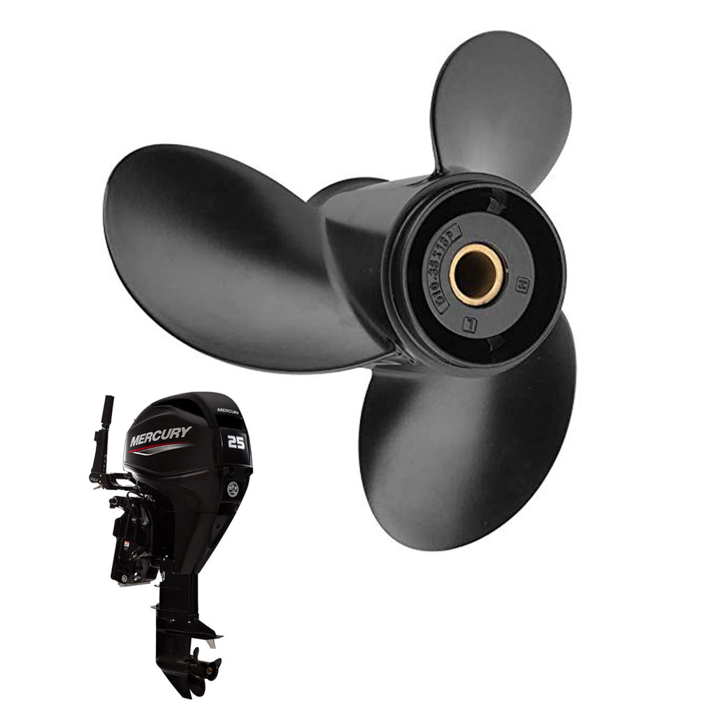 10 3/8x13 Boat Propeller for Mercury 9.9-25 HP (RH) (48-19640A40)